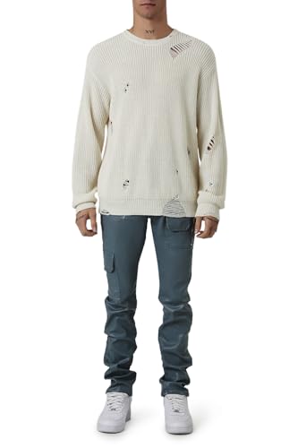 Forever 21 Men's Mid-Rise Cargo Skinny Jeans