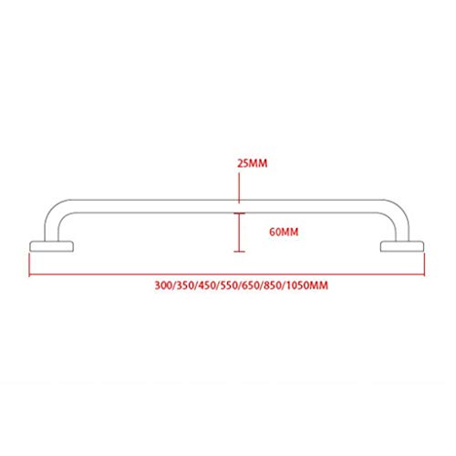 Rampes antidérapantes de sécurité en acier inoxydable douche 85cm - 4