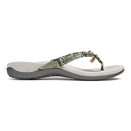 Image of Vionic Women's Rest Bella Toe Post Sandal- Supportive Ladies Orthotic Sandals that include Three Zone Comfort with Arch Support- Flip Flop for Ladies, Medium and Wide Width Size 5-12