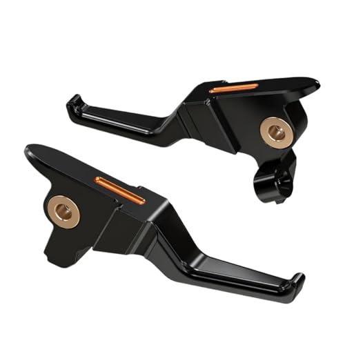 Manetas de freno Harley Street Shorty doradas para transformar el estilo de tu ruta personalizada