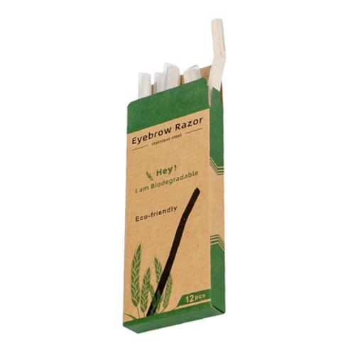HONITANO 12 piezas Cortadoras de Cejas de de con Cuchillas de Acero Inoxidable Recortadoras Faciales Portátiles Removedor de para Mujer y Hombre Diseño Práctico y Duradero