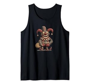 Lachendes mittelalterliches Joker-Kostüm Tank Top