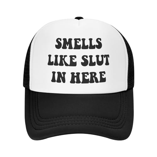 Image of You Find It Offensive? I Find It Funny Trucker Hats for Women Black Men Retro Trucker Black Hats for Men