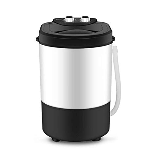 Lavadoras portátil de 4,5 KG / 6,5 KG de Capacidad Total Combinada y Secadora Combo Compacta para dormitorios de Camping Apartamentos, Amarillo/Negro