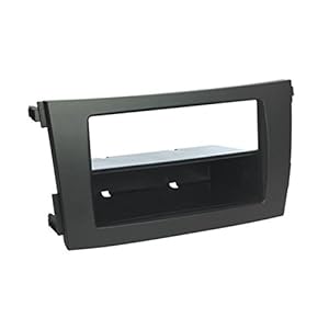 Scosche TA2101B Compatible with 2009-13 Toyota Corolla ISO Double DIN & DIN+Pocket Dash Kit, Black