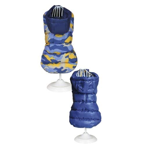 Croci C7374145 Steppjacke Für Hunde, Military blau, 10 cm