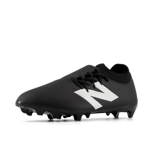 New Balance Unisex Furon Dispatch FG V7+ Soccer Shoe, Black/White/True Red, 5 US Men
