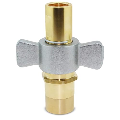 Image of 3 /4 inch NPT Wet-Line Wing Nut Heavy Duty Hydraulic Quick Disconnect Coupler /Coupling Set for Live Bed Dump Trailer Hydraulic Systems