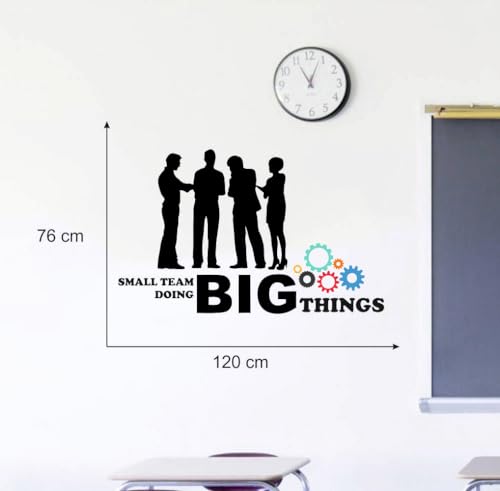 Image of Black Big Things Office - Inspirational - Motivational - Quotes - Wall Sticker for Kids Room, Living Room, School,Library (Size - 76CM X 120CM)