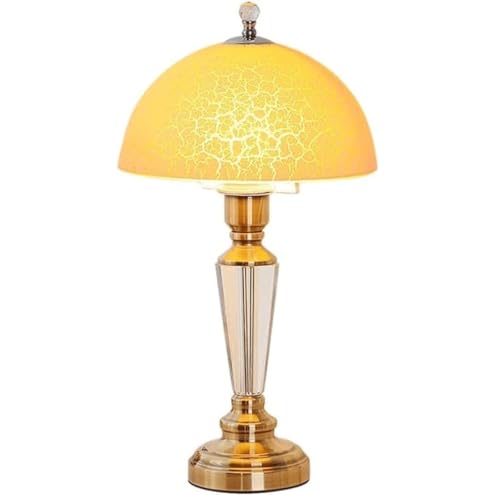 Lampe de chevet en cristal et abat-jour en verre élégant pour une décoration raffinée
