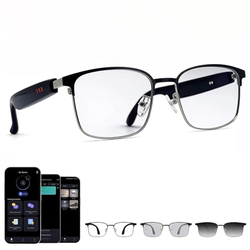 Fecoul AI Smart Translation Glasses Photochromic Lenses