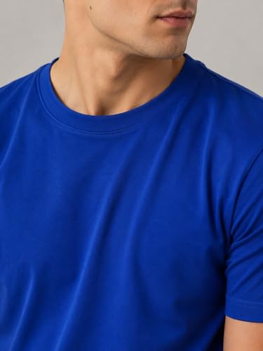 Image of London Hills T Shirt For Man | Men Round Neck Tshirts | Tshirt Shirts Men | Gym T Shirts For mens Workout | T-shirts For Man Cotton Stylish Round Neck T Shirt Half Sleeve Regular Fit Solid Multicolour