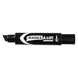 Avery 24148 Marks-A-Lot Jumbo Permanent Marker, Chisel Tip, Black Ink, 1/Each
