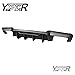 YOUNGERCAR Rear Bumper Diffuser Fit for 2011-2016 BMW F10 18 520 525 530 M Sport Black ABS Painted Rear Lip F90 M5 Style Quad Exhaust 2PCs