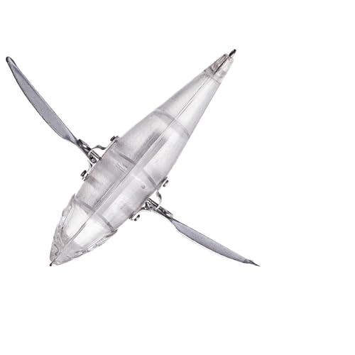 3 cebos de Superficie sin Pintar, 12 cm, 30 g, señuelos de Pesca Popper, cebos Artificiales for lubina, cebos DIY con alas de Cuchilla.