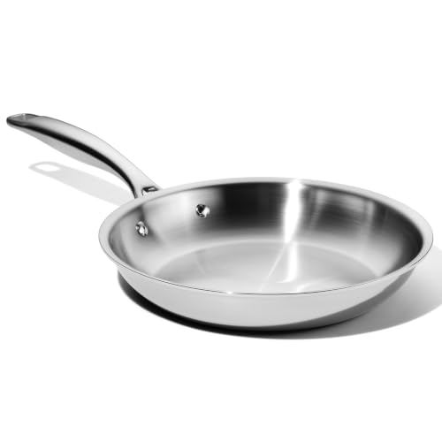 Image of LEGEND COOKWARE 5-Ply Stainless Steel 10-Inch Frying Pan - Induction Compatible, Oven Safe 800F - Non-Toxic, No Coatings - Even Heating, Won't Warp - Built to Last Generations