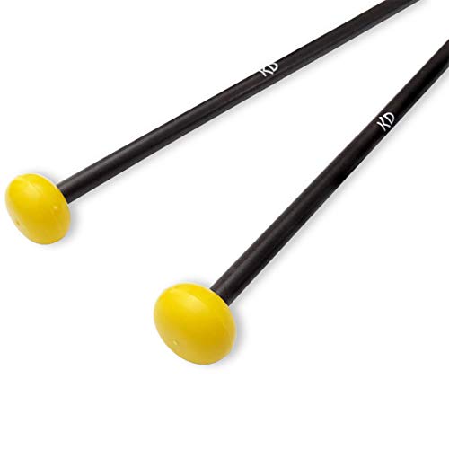 keepdrum XM4 Mallet Mallets Hard 36.5 cm Glockenspiel Xylophone Mallets 1 Pair, black / yellow, XM4 Mallet-Schlägel - Image 4
