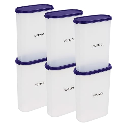 Amazon Brand - Solimo Modular Plastic Storage Containers with Lid...