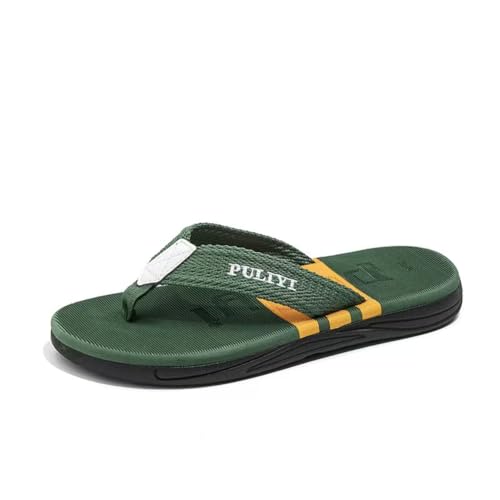 Premium Comfort Striped Two Layerr Flip Flops For Men Non Slip Thong Sandals Slides Summer Slippers Indoor Outdoor Footwear