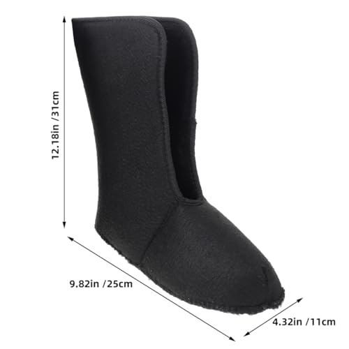 BESPORTBLE 1 Pair Insulated Snow Boots for Men with Waterproof Design and Warm Liner for Winter Fishing and Hiking Black Size 412
