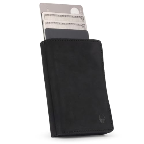 DONBOLSO Wallet Flip Geldbörse Herren - Slim Wallet mit Flipcase - Leder...