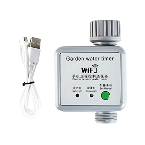 WI-FI散水タイマー自動ドリップ灌漑ガーデンウォーターコントローラーバルブスマートホームガーデニングウォーター灌漑タイマー 車、カーテン(Timing controller)