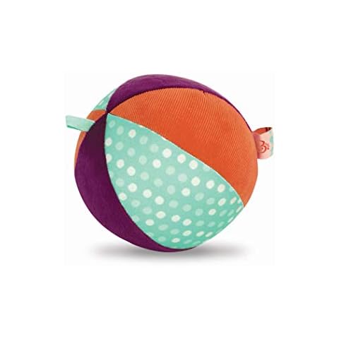 B. toys by Battat B. Baby - Bola de Tela Suave - Pelota de Peluche con Cascabel - Juguete sensorial para bebés, niños pequeños - Colores, Texturas y Sonidos de traqueteo - 0 Meses + - Make It Chime Cover