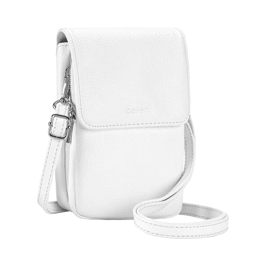 Image of befen Genuine Leather Crossbody Bags for Women, Cell Phone Cross body Purse Bag with RFID Blocking Card Slots
