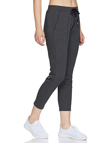 Image of Enamor Mid Rise 7 /8th Length Drawstring Closure Travel Pants for Women - Relaxed Fit, Quick Dry, Antimicrobial - E068