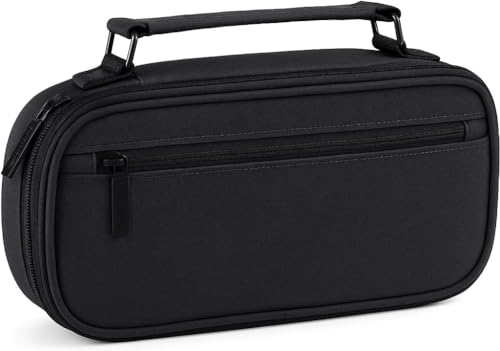 Estojo Escolar Organizador Com Divisorias Ziper Interno e Externo Alça e Compartimento Com Elastico Para Canetas e Lapis Necessaire Multiuso