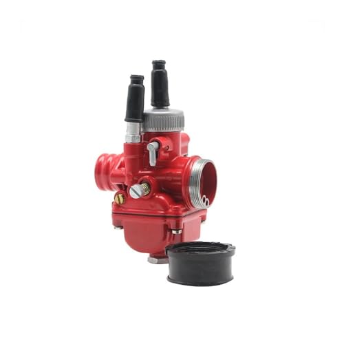17mm 19mm 21mm DSブラックキャブレターDIO JOG 50cc 90cc RG50 BWS100ユニバーサルと互換性があります(19mm red)
