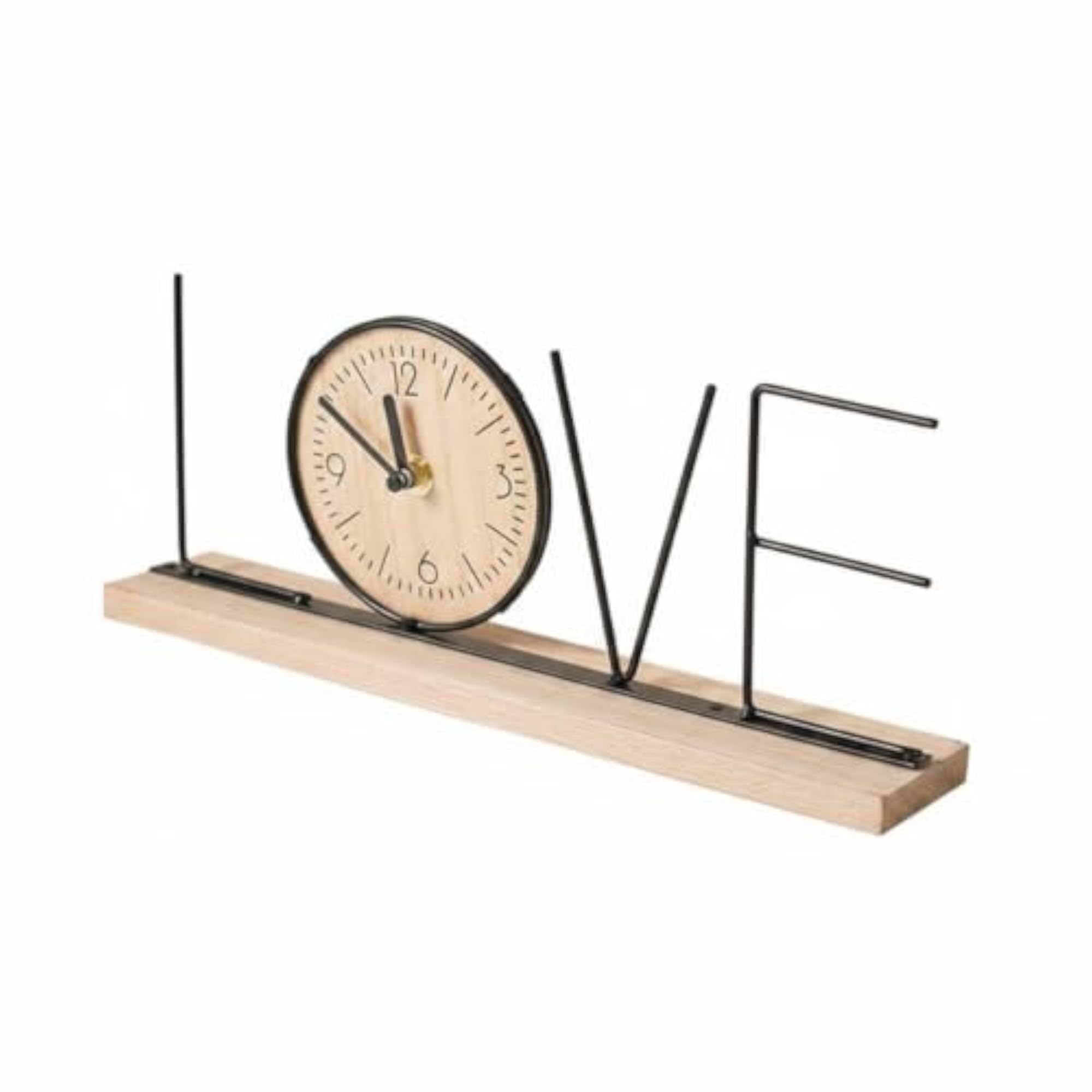 Handmade Modern Letter Clock Gift Idea