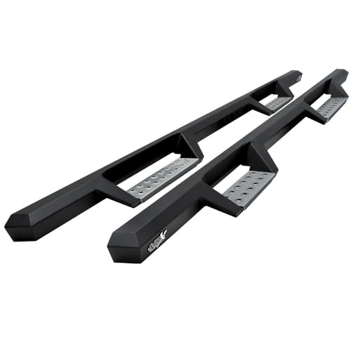 Westin 56-119552 HDX Stainless Drop Nerf Step Bars fits 2004-2013 Silverado Sierra 1500 2001-2019 Silverado Sierra 2500 3500 Crew Cab Textured Black 1 Pair