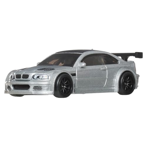 Hot Wheels Premium Boulevard BMW M3 GTR Silber Maßstab 1:64 Druckguss-Modell Real Riders Serie Nummer 142