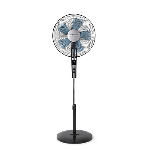 Orbegozo Sf 0640 - Ventilateur silencieux sur pied avec télécommande, minuterie, 2 vitesses + modes Turbo et silencieux, 65 W, noir