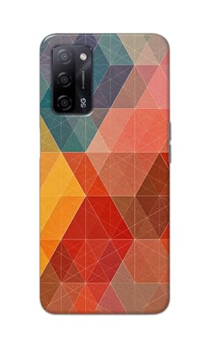 Image of Printed Hard Back Cover Case for Oppo A55 5G | Oppo A53s 5G | Oppo A54s Back Cover (Crumpled Design) -1111