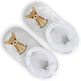 Chihuahua Puppy Dog Boys Girls House Slippers Kids toddler Home Shoes Winter Indoor shoes S