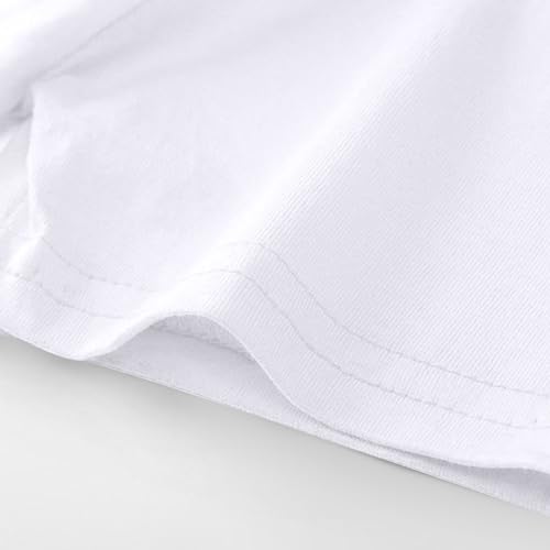 2-14T Baby Boys and Girls T-Shirts Cute Cartoon Cat Printed Short Sleeves Crewneck Loose Comfy Tees Blouse Tops3