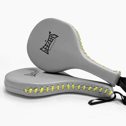 Geezers Boxing Pro Leather Punch Paddles