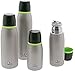 JATA Bouteille Isotherme en Acier Inoxydable Noir Vert Gris 0,75 l