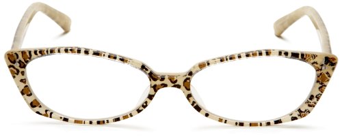 Corinne Mccormack Women's Roxy Reader Reading Glasses, Pale Leopard Frame/Clear Lens, 2 #TOP1