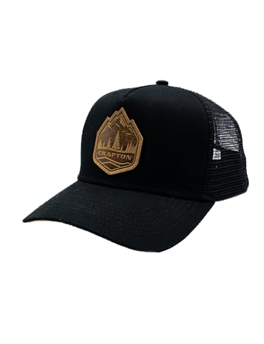 Casquette de baseball en maille respirante Crafton réglable unisexe noire
