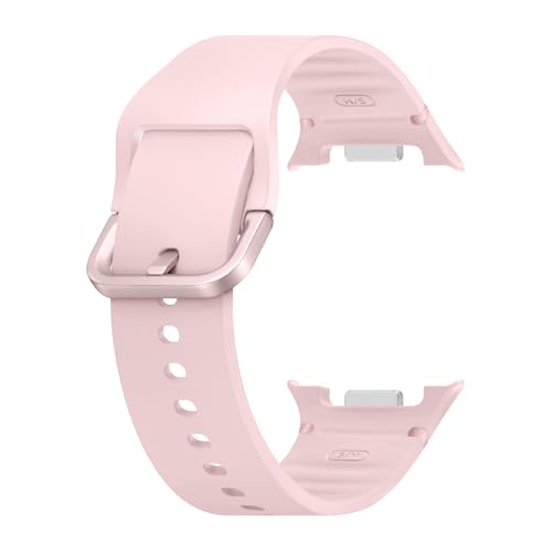 Image of Samsung Galaxy Watch 8 Series Sport Band, Rubber, Dynamic Lug System, Flexible Fit, Breathable, Compatible with Galaxy Watch 8 and Watch 8 Classic, S /M Pink