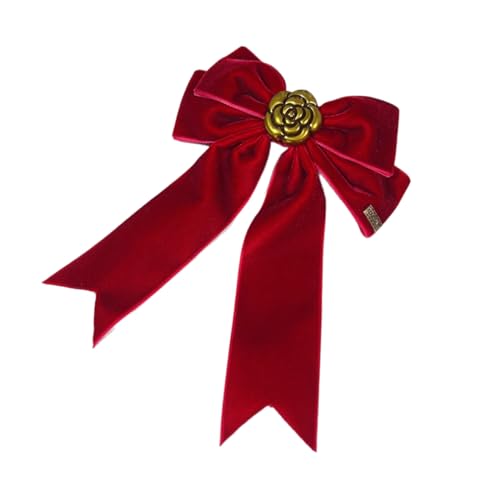 Broche baignade camélia haut de gamme velours fin et épingle faucet