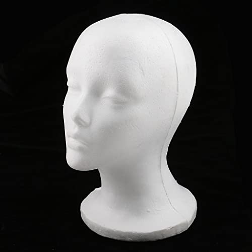 Cabeza de maniquí de espuma para mujer que evita deformaciones en pelucas 8