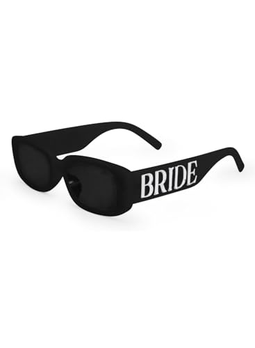Bride Sunglasses - Black + Silver Marble | Bachelorette Party Sunnies, Engagement Decorations, Bridal Shower Accessory, Bridesmaid Favors, Bride To Be Gift, Bachelorette Sunglasses