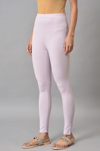 Image of W for Woman Women's Regular Fit High Rise Coral Cotton Jersey Tights