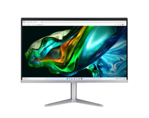 Image of acer Aspire C24-1300 AIO | 23.8 inch 1366x768 HD | Ryzen 5-7520U - 512GB SSD Hard Drive - 8GB RAM - AMD Radeon 610M | 4 cores @ 4.3 GHz - 4GB GDDR6 Win 11 Home Black