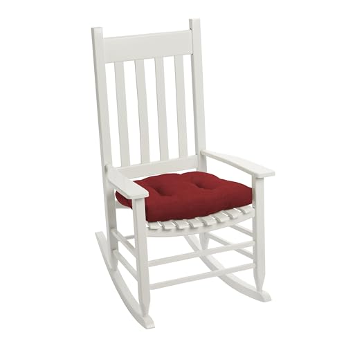 Image of Arden Indoor /Outdoor Rocking Chair Or Wicker Chair Cushion, 2-Pack, 20 x 18, Water Repellent, Rain Proof, Fade Resistant Cushion for Rocking Or Rounded Back Chair