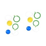 BESTonZON 4 Piezas Anillo de Salto Pelota de Salto y Saltar Juguete Pelota Que rebota saltarinas Bolas saltarinas Juguetes Infantiles Pelota Saltando Equipo de Entrenamiento Esponja